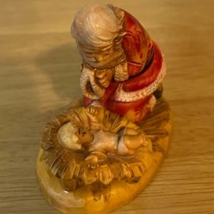 Vintage Christmas Santa with Baby Jesus